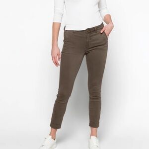 🥒 Cosmic Blue Love NWT Stitch Fix Callie Cuffed Skinny Pant Trousers in Brown 26